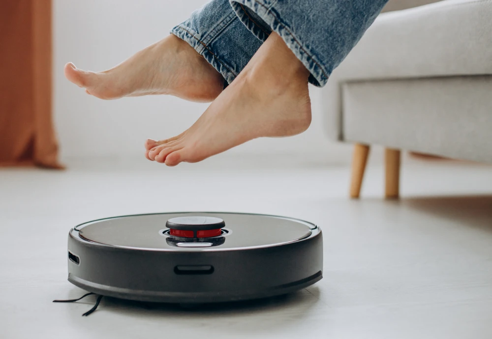 white robot vacuum cleaner